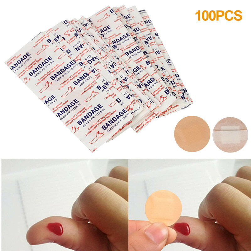 COMBO 100 miếng dán cấy chỉ tròn BANDAGE. Băng keo cá nhân tròn