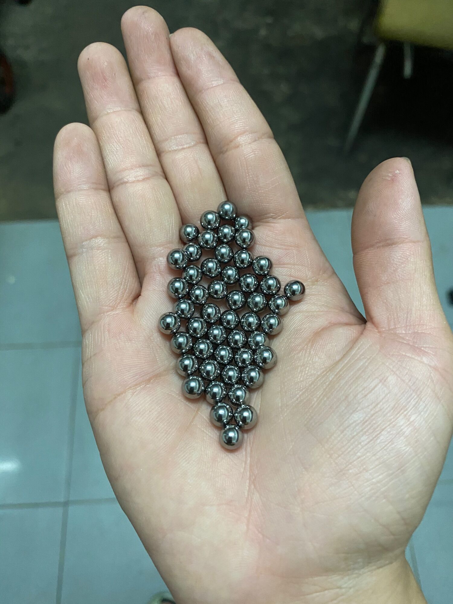 Bi 7.5mm bằng sắt ( SL : 1Kg ) tròn đều ko rỉ sét