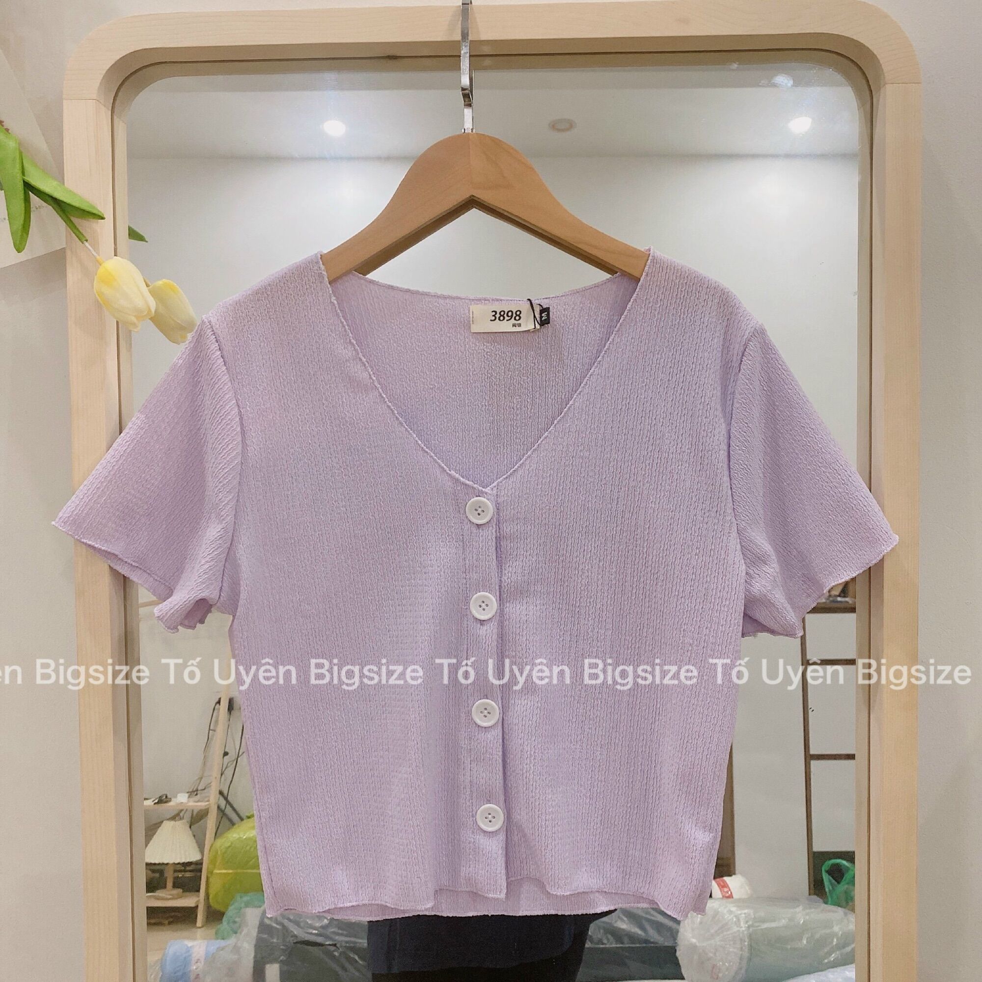 (T.U Bigsize 50-80kg) Áo Croptop 4 Khuy Phong Cách Ulzzang #34