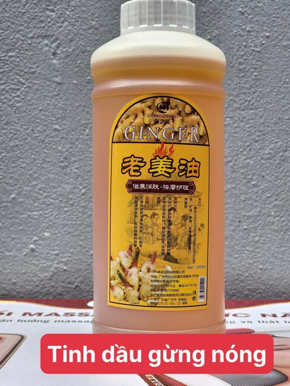 Tinh dầu gừng nóng làm body