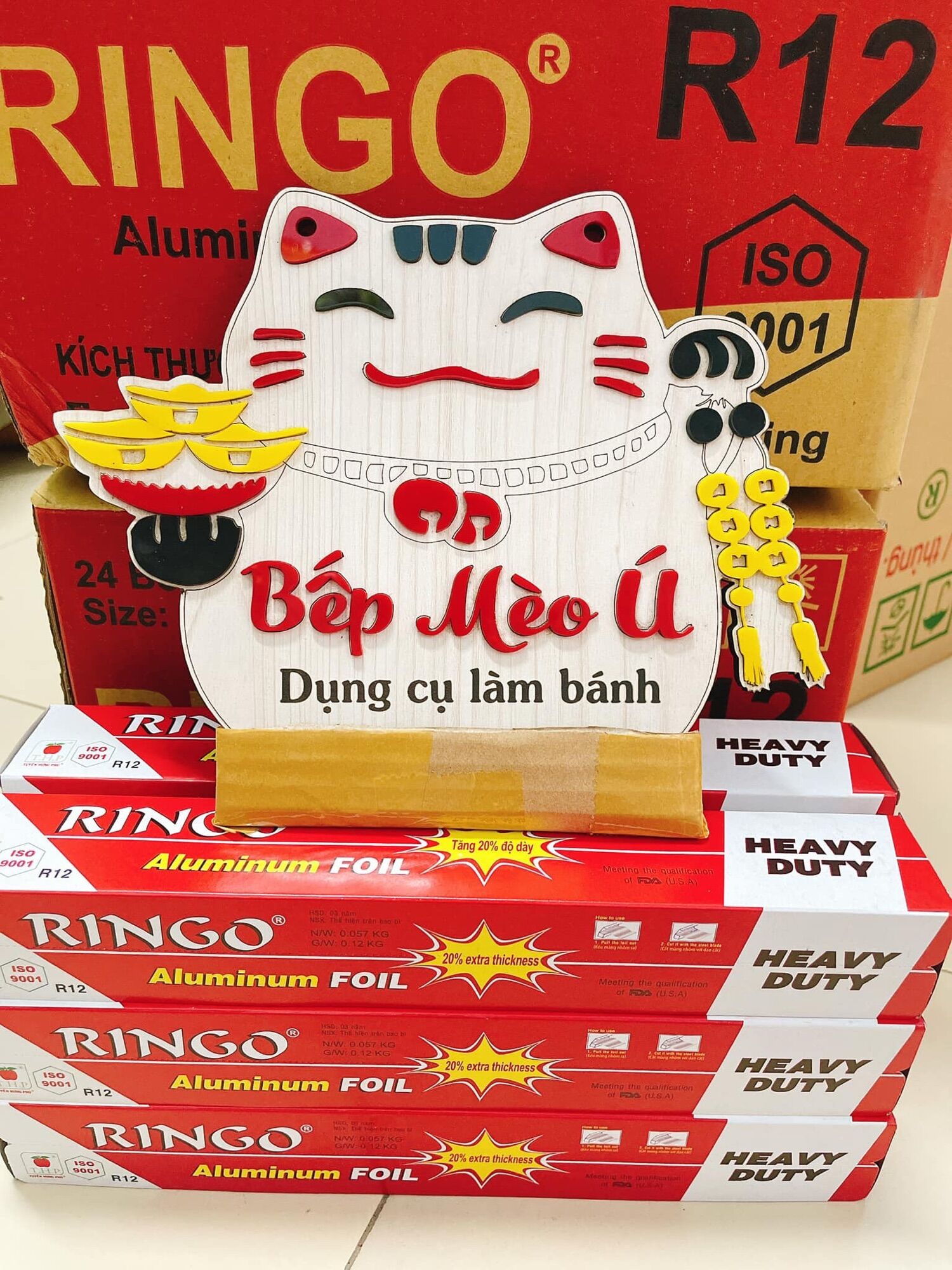 Giấy bạc Ringo R12 5mx30cm dùng để bọc và nướng thực phẩm