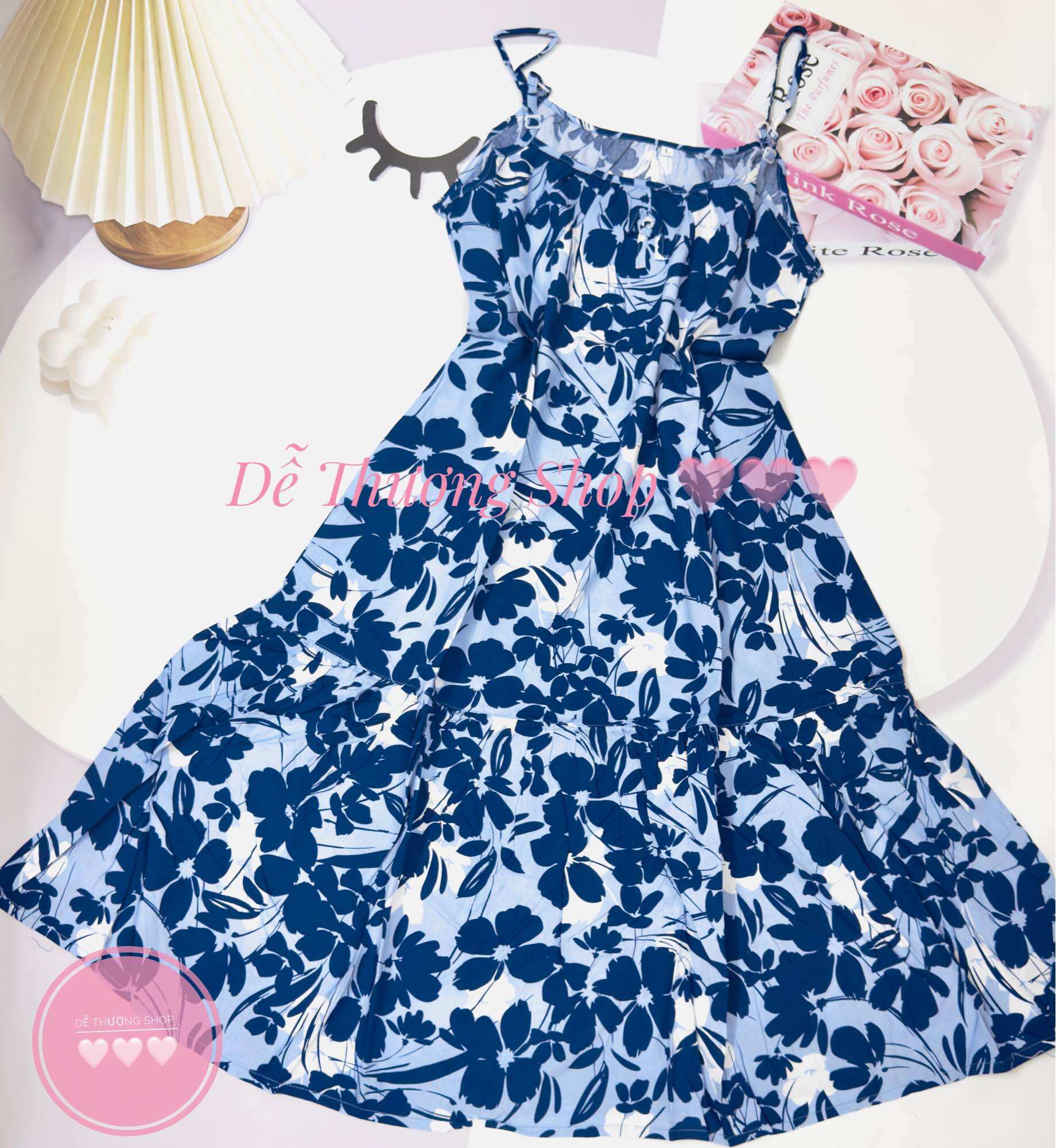Đầm dây nhuyễn đuôi cá tôn lanh size XL(56-70kg)