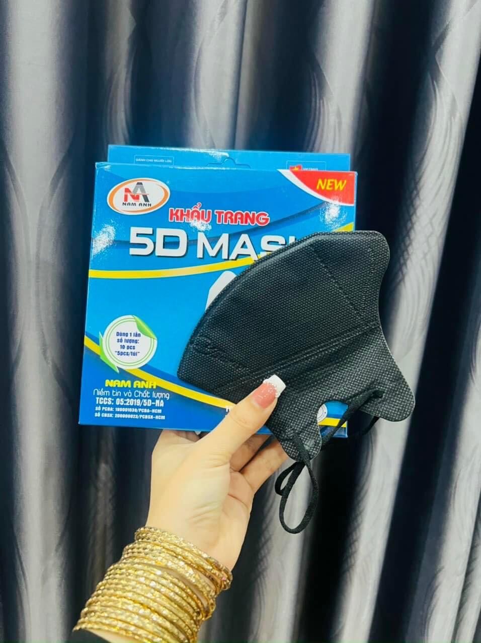 COMBO 100 cái KHẨU TRANG 5D MASK NAM ANH