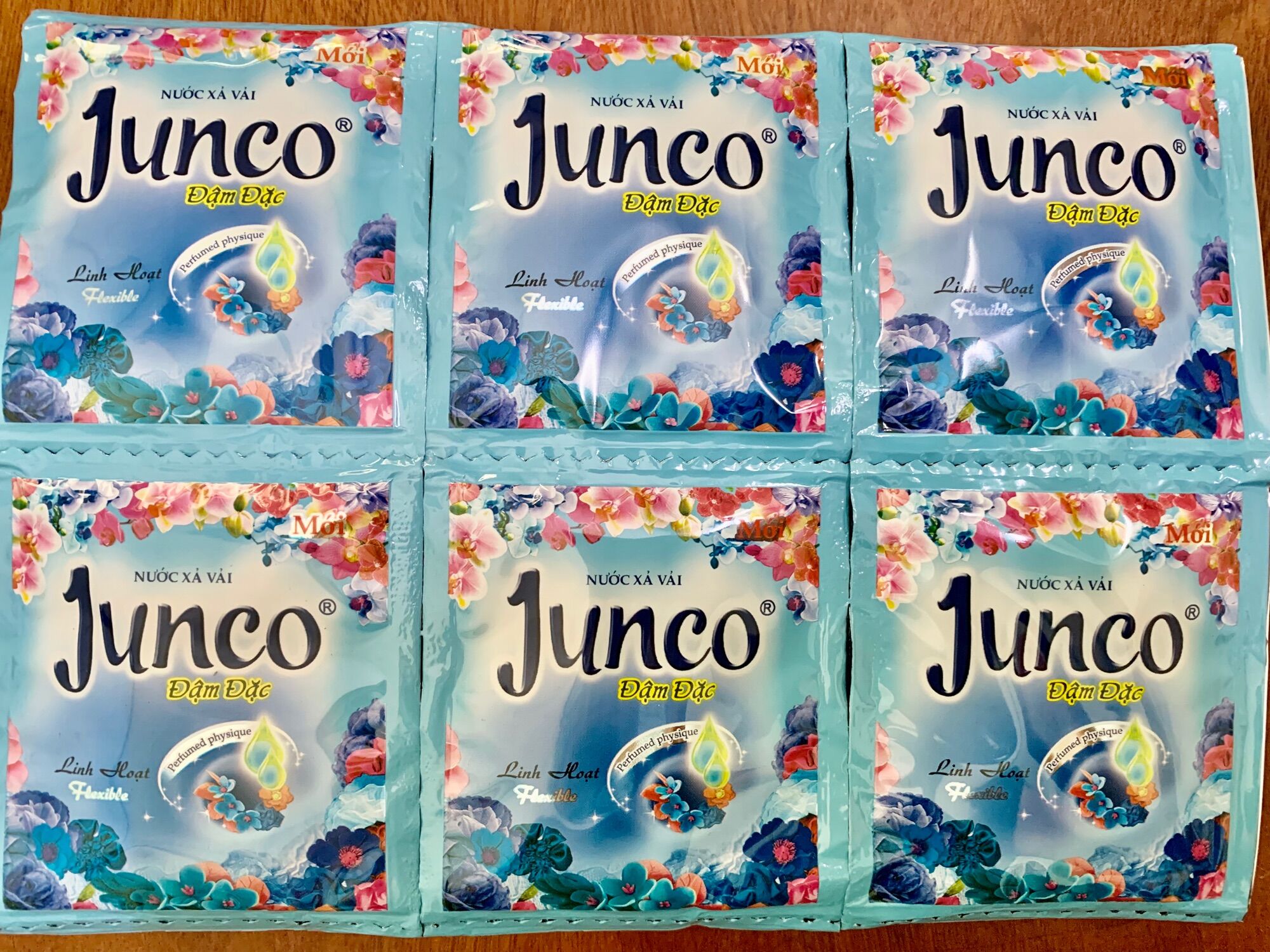  Nước xả vải Junco Flexible đậm đặc combo 30 gói 