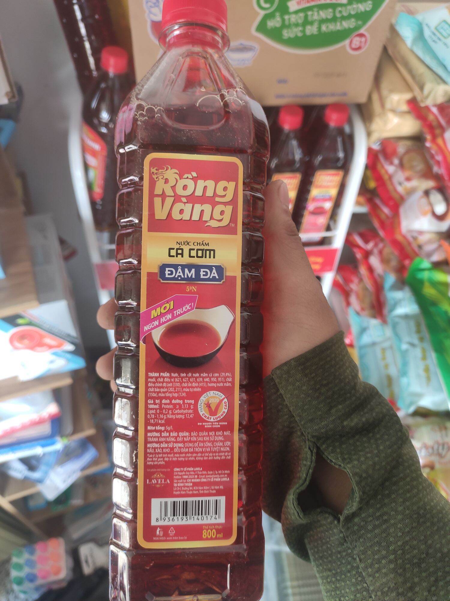 Nước mắm rồng vàng 800g phan thiết đậm đặc