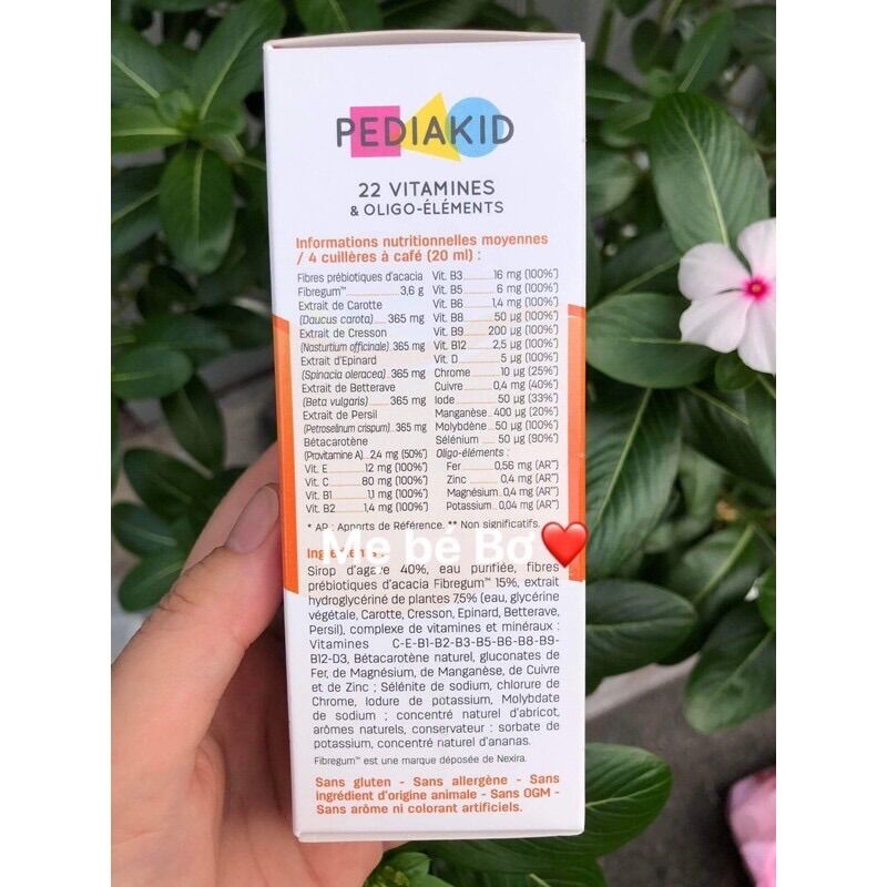 Pediakid 22 Vitamin nội địa Pháp 125ml