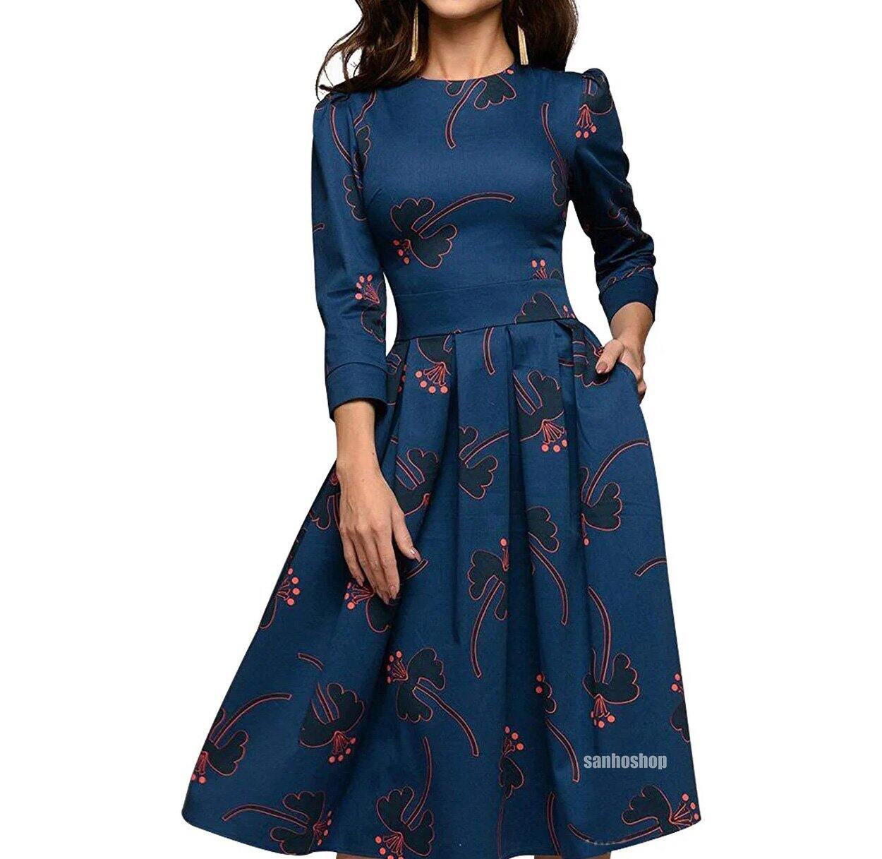 Đầm midi k4y casual fl0ral