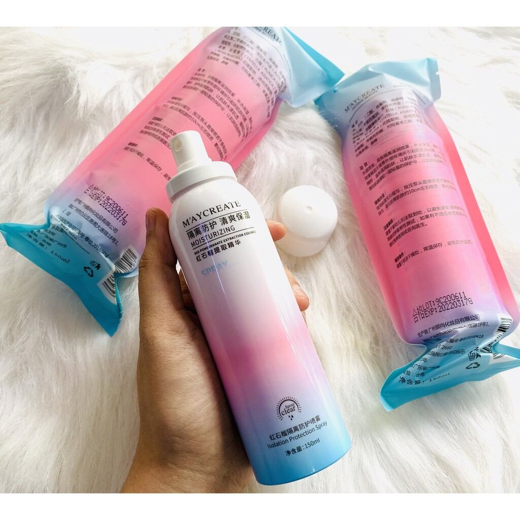 Xịt Chống Nắng Maycreat Xịt Makeup Xịt Nâng Tone