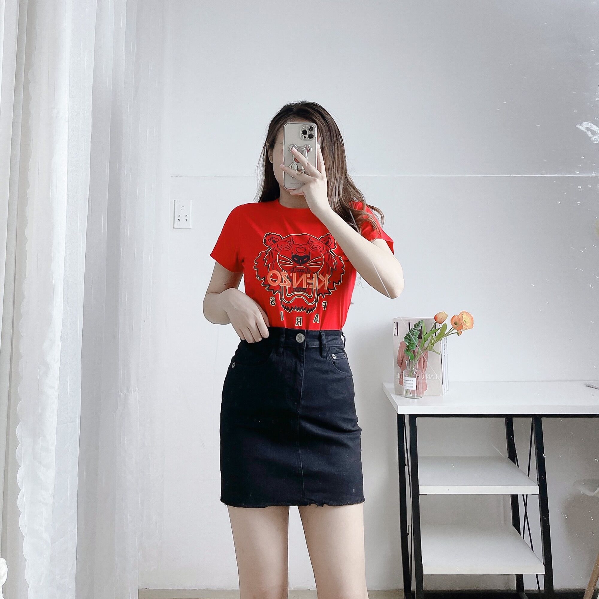 Áo thun kenzo hoạ tiết đầu hổ