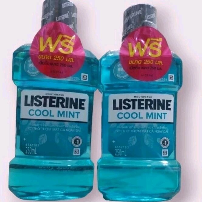 Combo 2 chai nước súc miệng listerine 250ml giúp thơm miệng diệt khuẩn