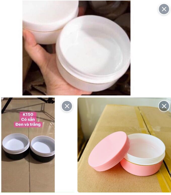 Hủ 200gr lòng cạn 150gr
