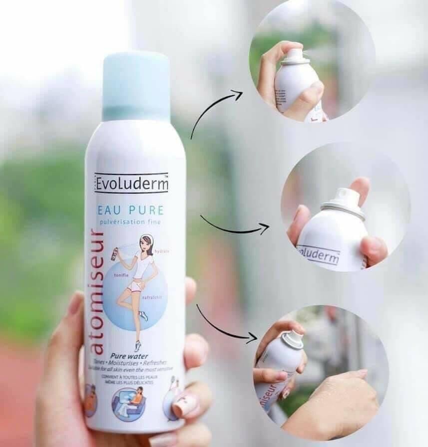 XỊT KHOÁNG CẤP ẨM LÀM DỊU DA EVOLUDERM