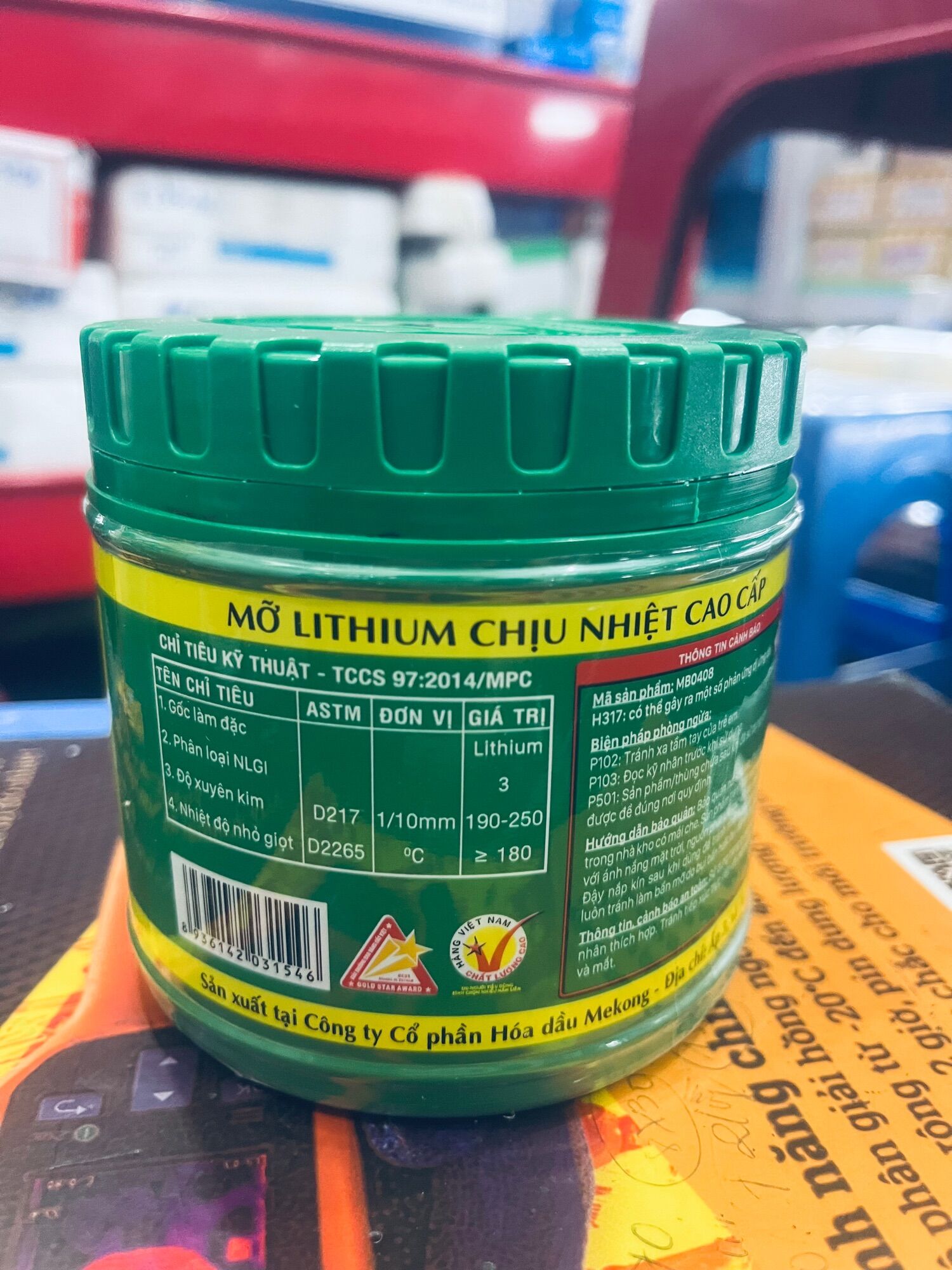 Mỡ bò chịu nhiệt Litol3