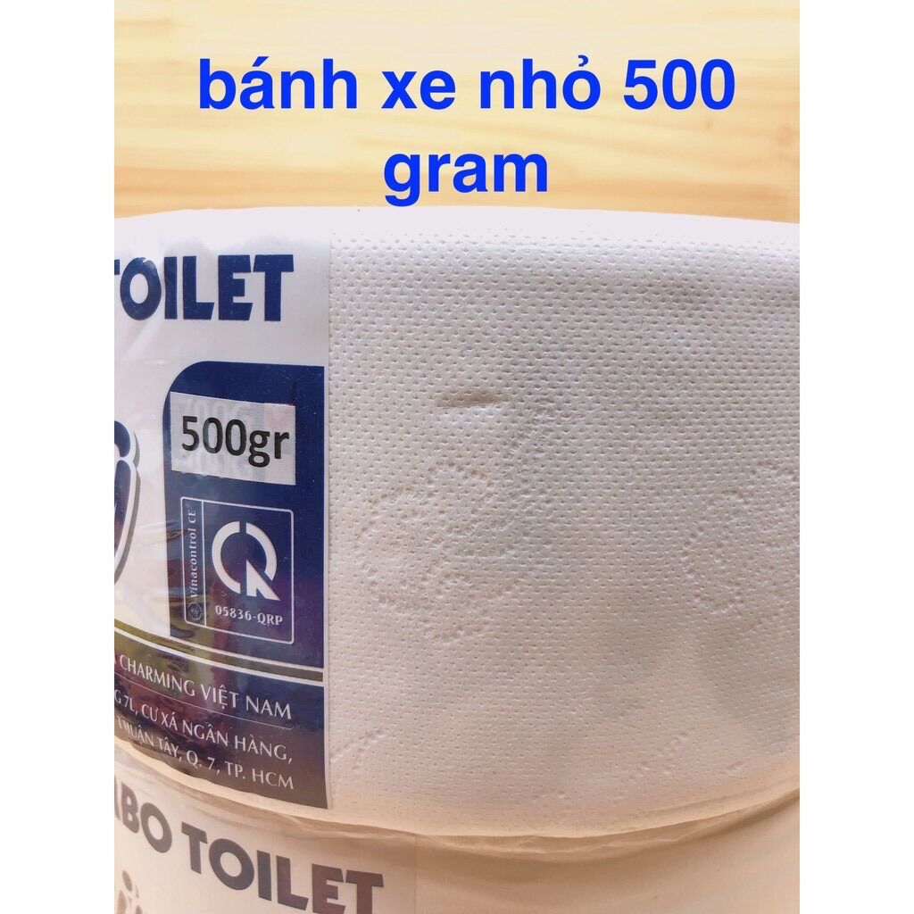 Giấy vệ sinh cuộn lớn 2 lớp 500 gram