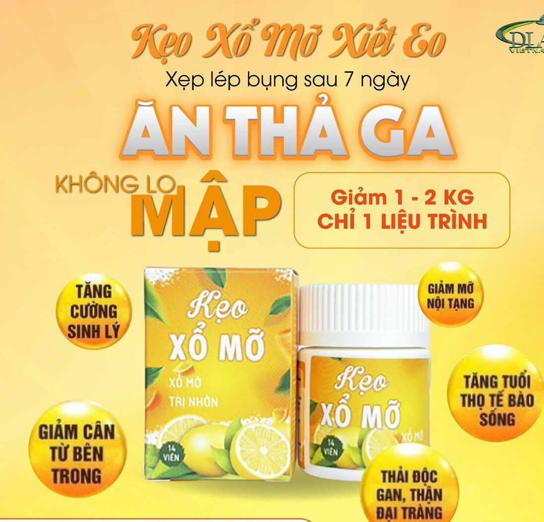 Kẹo xổ mỡ đêm vitc++hộp 14v