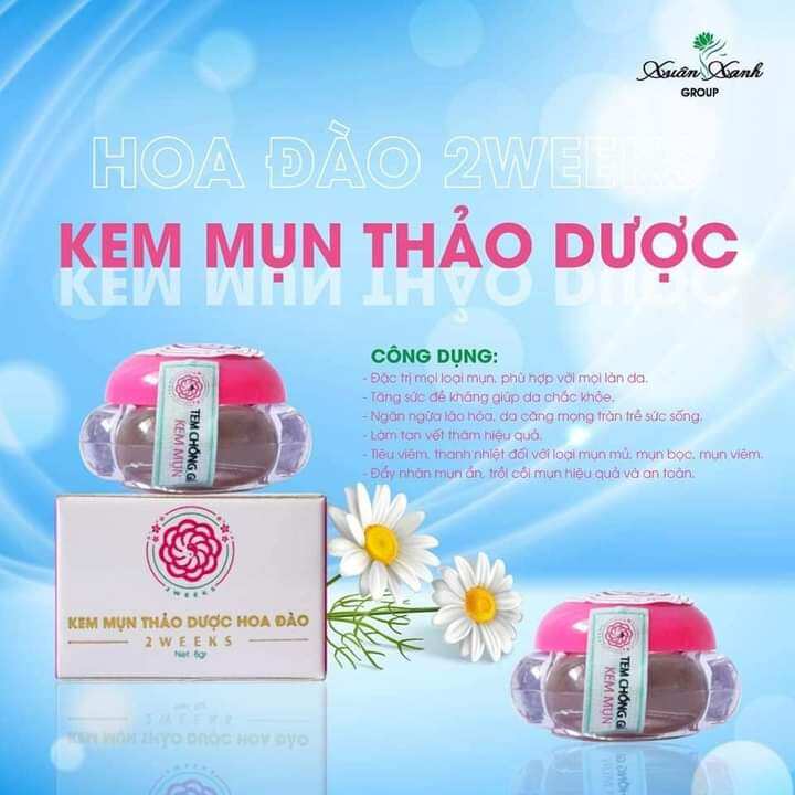 Kem mụn thảo dược hoa đào giá sỉ