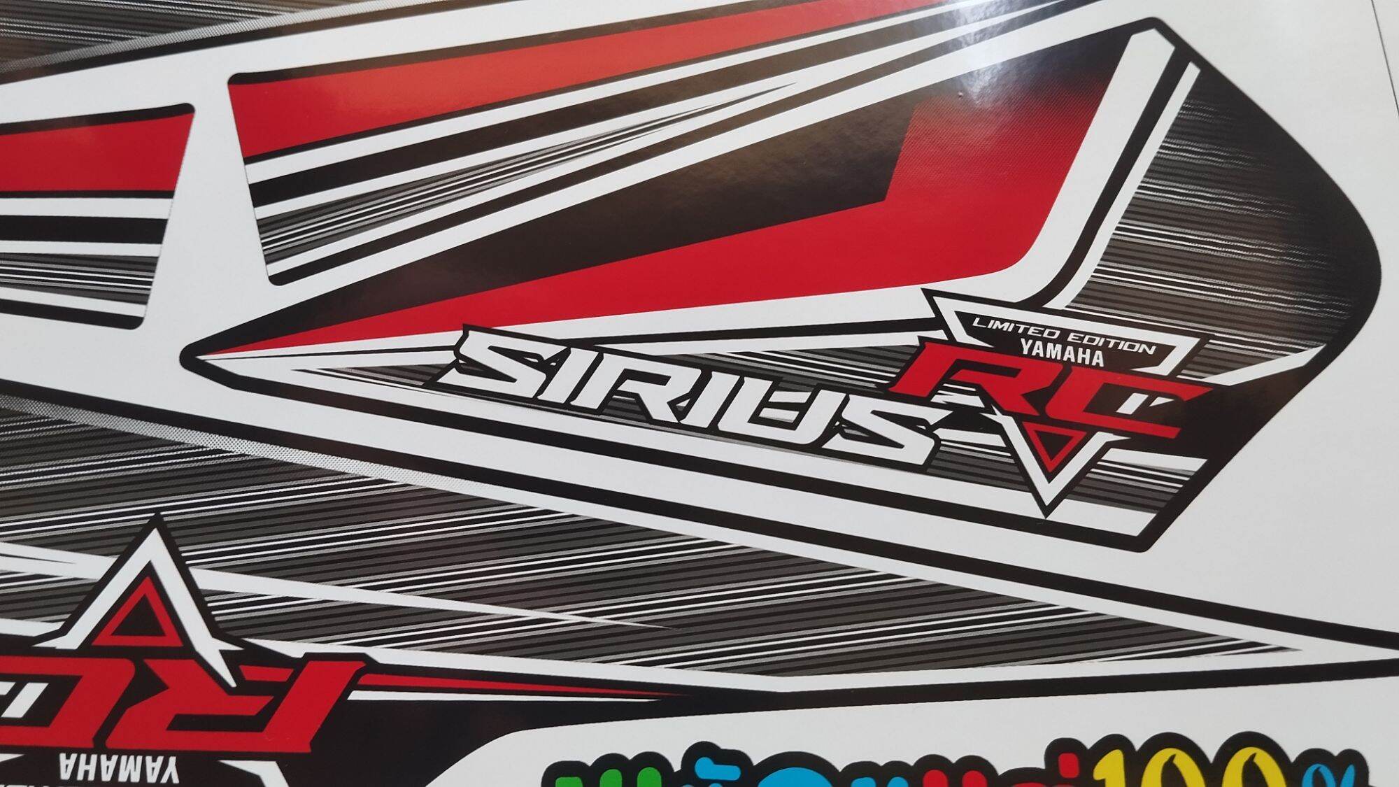 Tem sirius RC V3 ĐỎ ĐEN HOT 2024 . TEM RỜI SIRIUS ĐỎ ĐEN