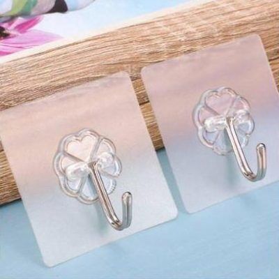 set 10 móc dán tường trong suốt chịu lực tốt