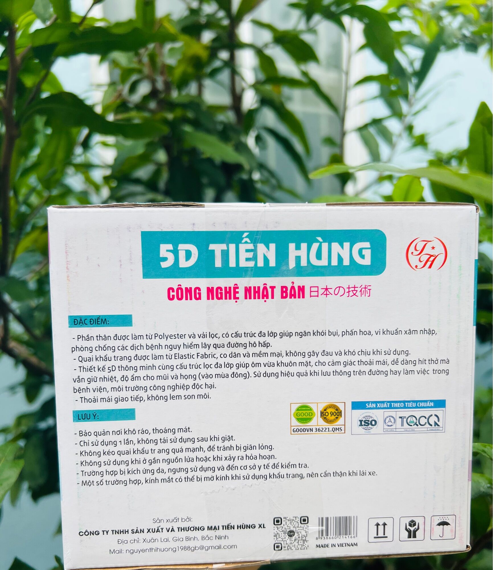 THÙNG 100c KHẨU TRANG 5D TIẾN HÙNG