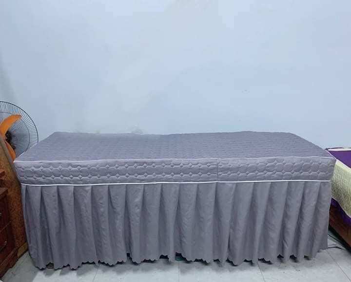 Ga Trần bông cotton cho giường spa, giường nối mi