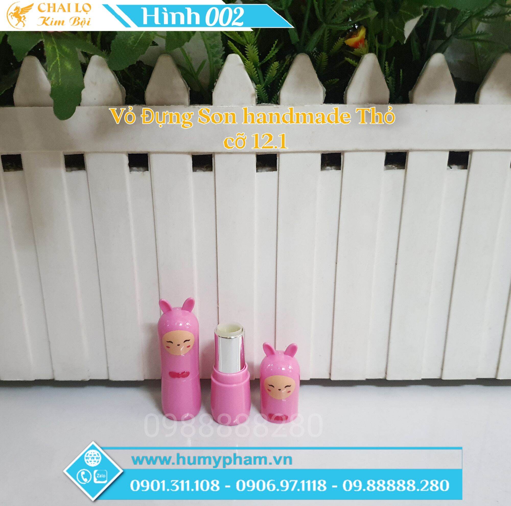 Vỏ Đựng Son Handmade Thỏ Xinh khuôn 12.1