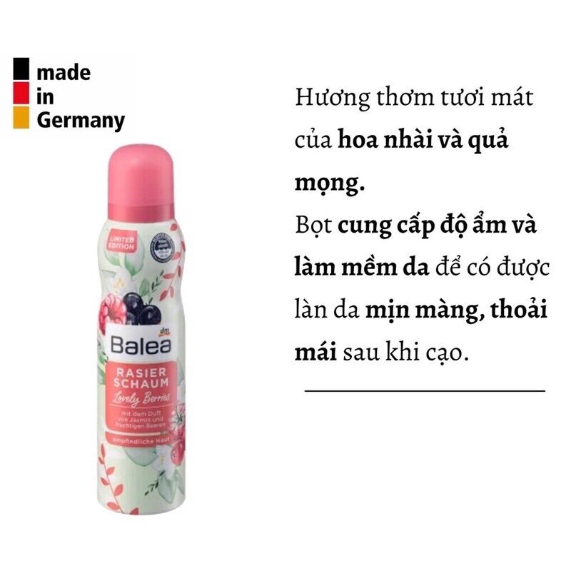 Bọt cạo lông Balea hàng Đức