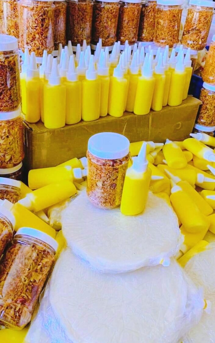 Bơ béo hột gà ăn cùng bánh tráng - sỉ đồ ăn vặt