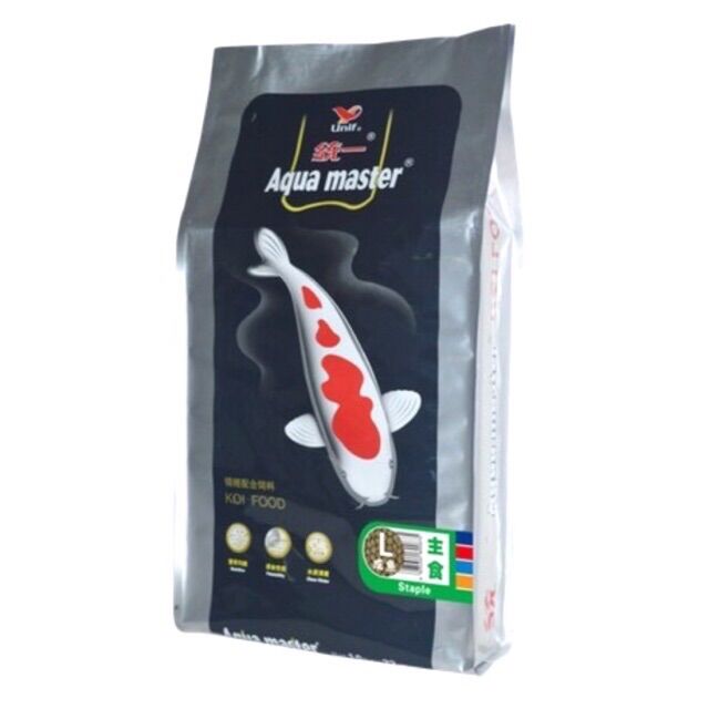 Thức ăn cá Koi Aquamaster Staple bao 10kg hạt size L
