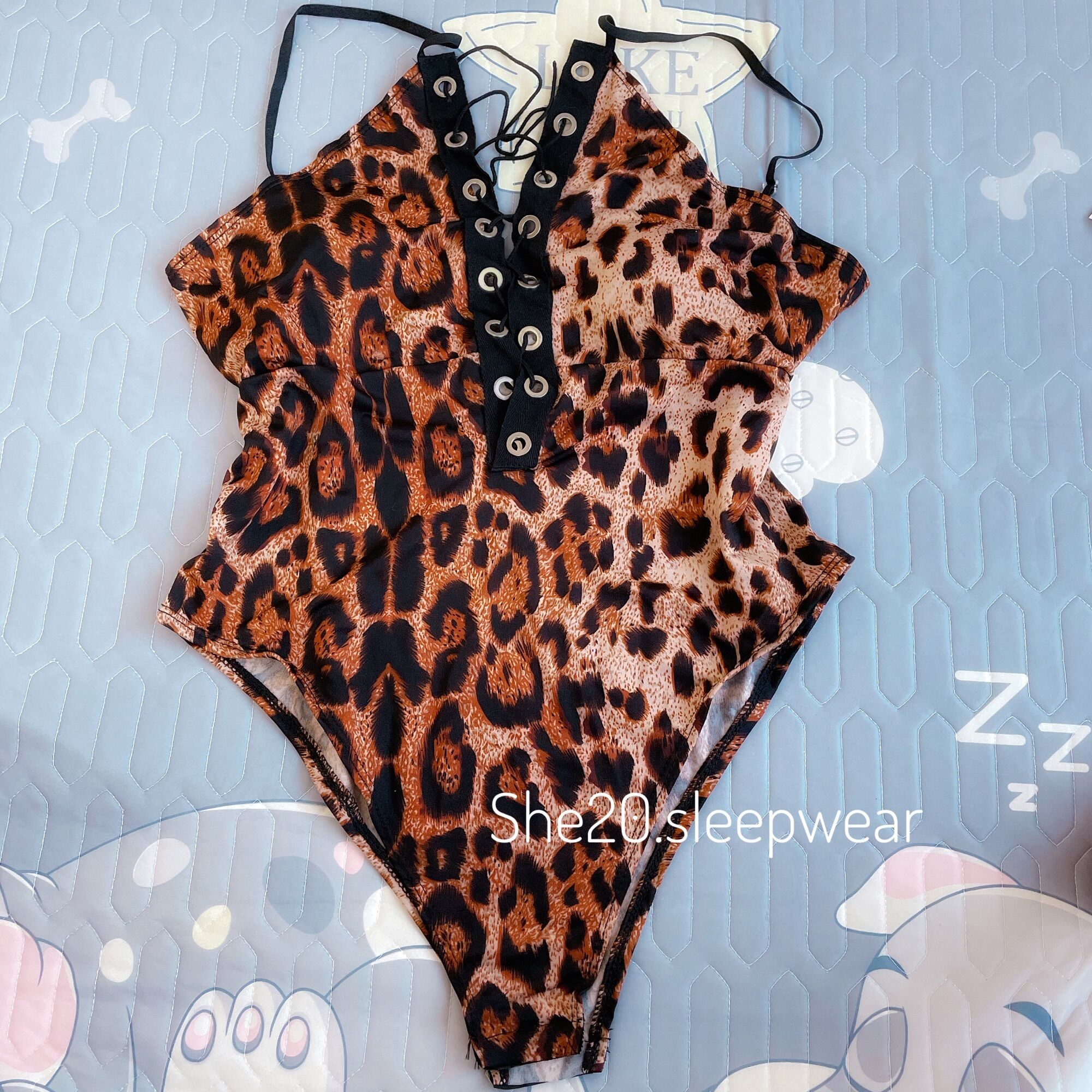 Bodysuit hoạ tiết da báo BDS7