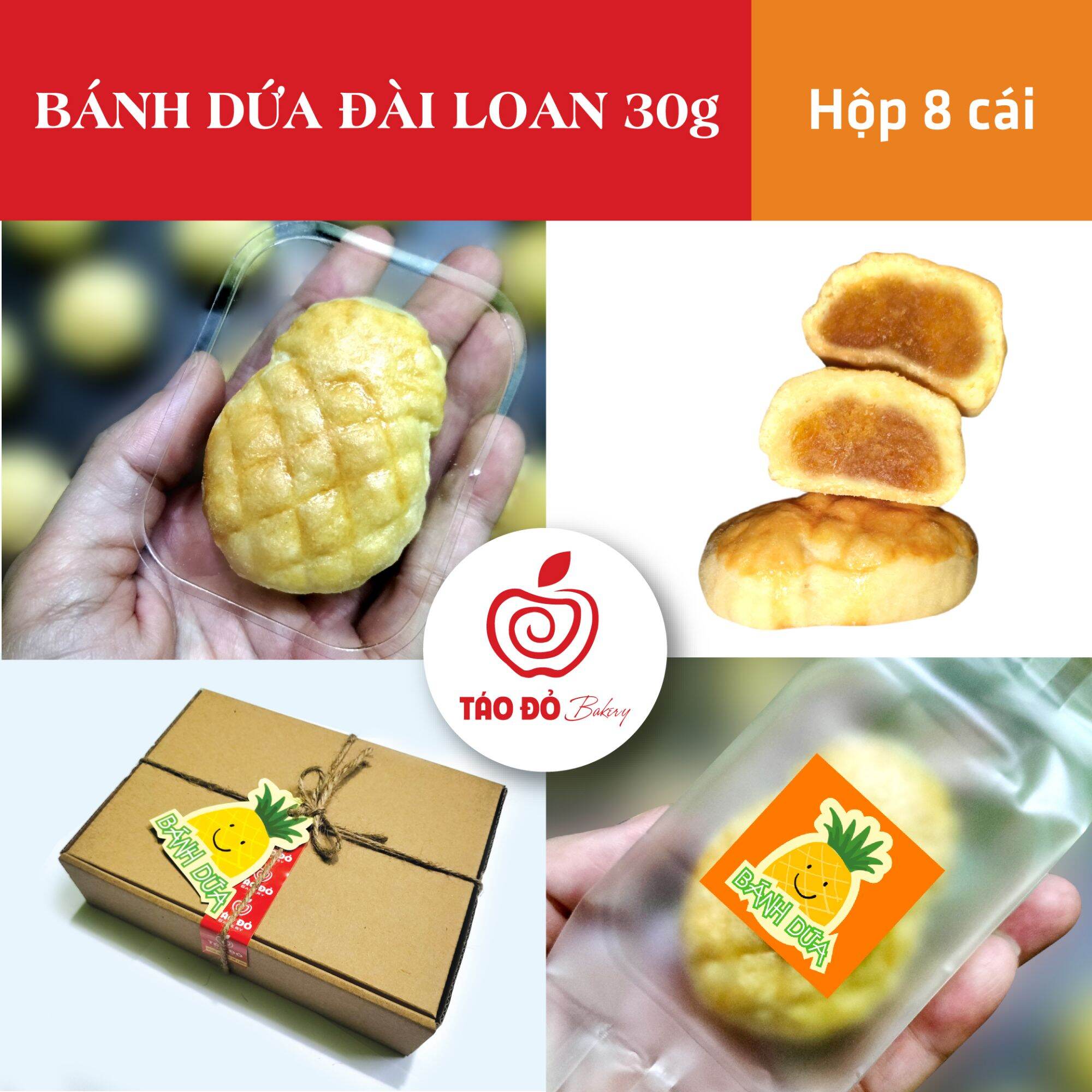 Bánh Dứa handmade - Hộp 8 cái