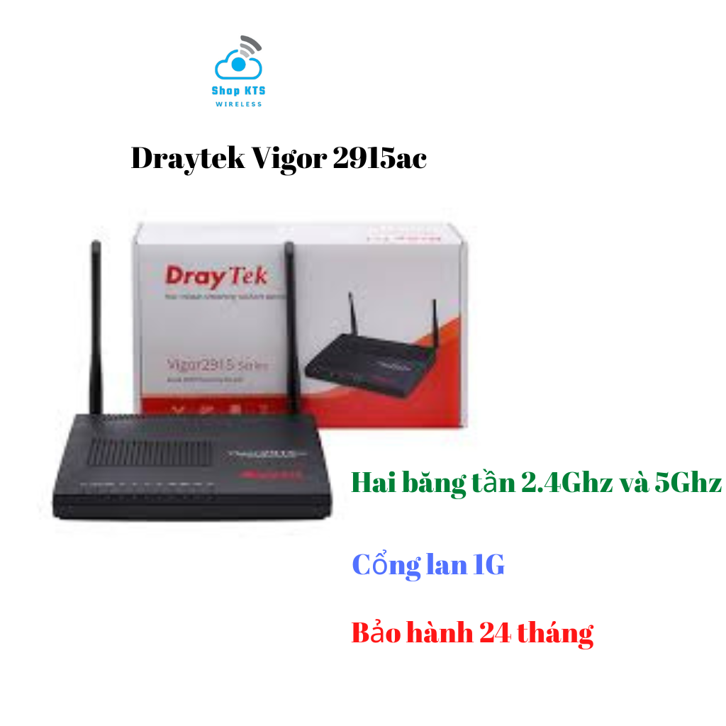 Router Cân Vận Tải Draytek Vigor 2915ac  new full box
