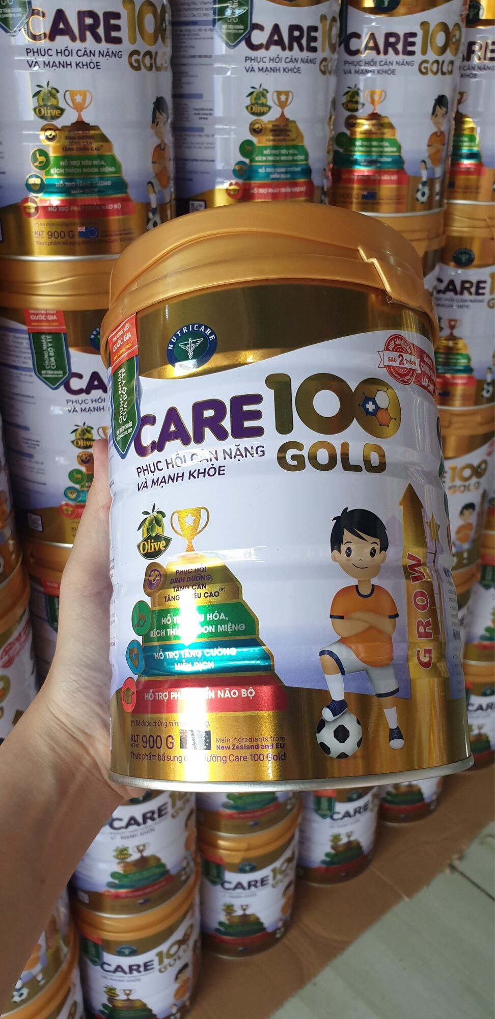 Sữa bột Care 100 Gold 900g