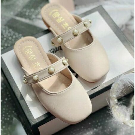 Dép sục ngọc quai kiểu Hàn Quốc cho bé gái