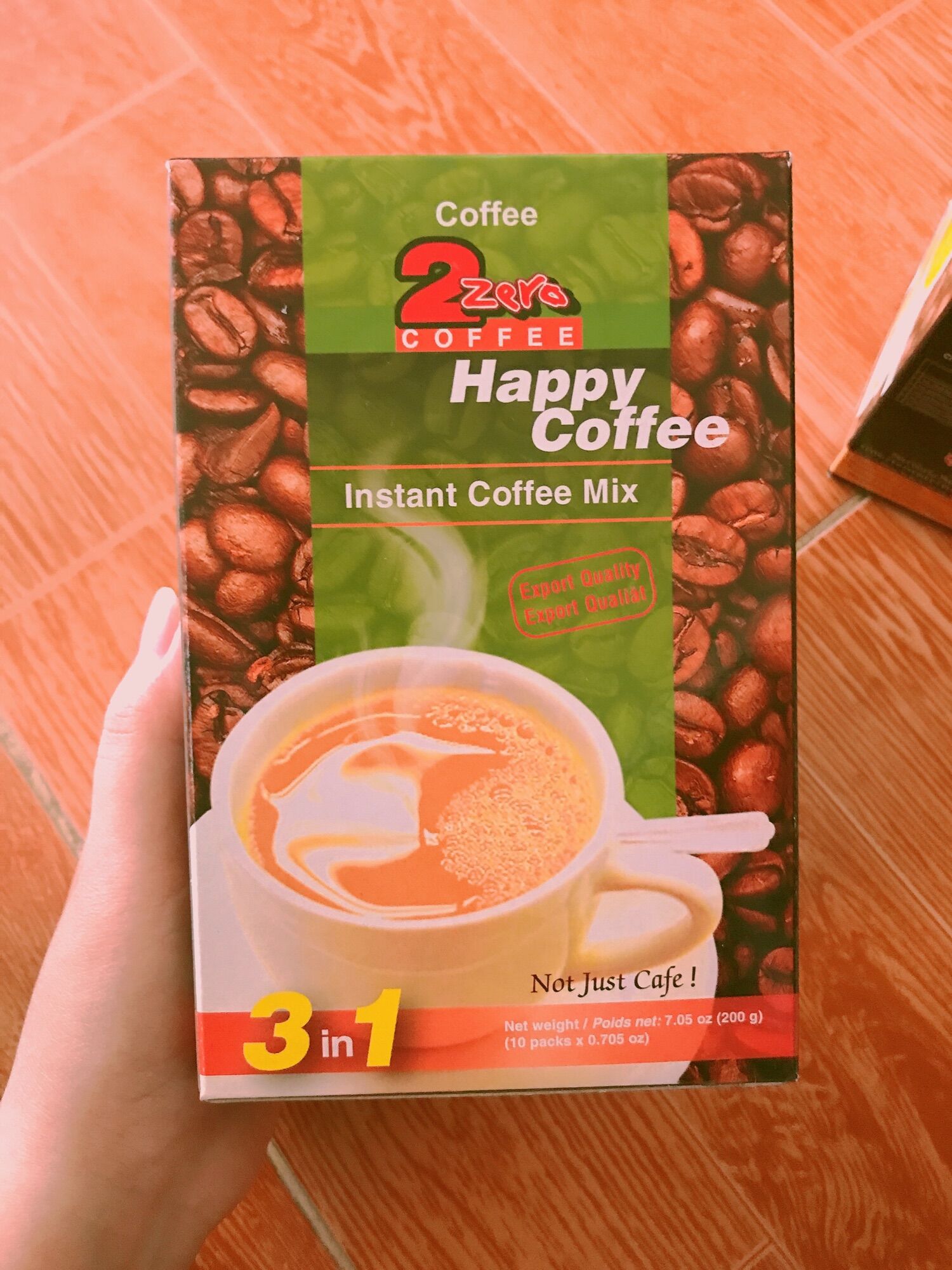 Cà phê sữa hoà tan Happy 2 zero 3 in 1