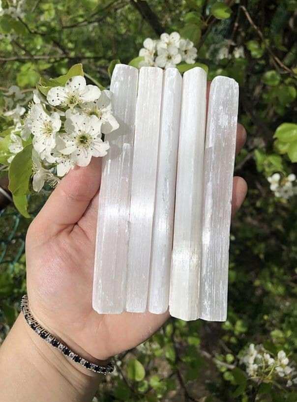 Đá thanh tẩy selenite tự nhiên