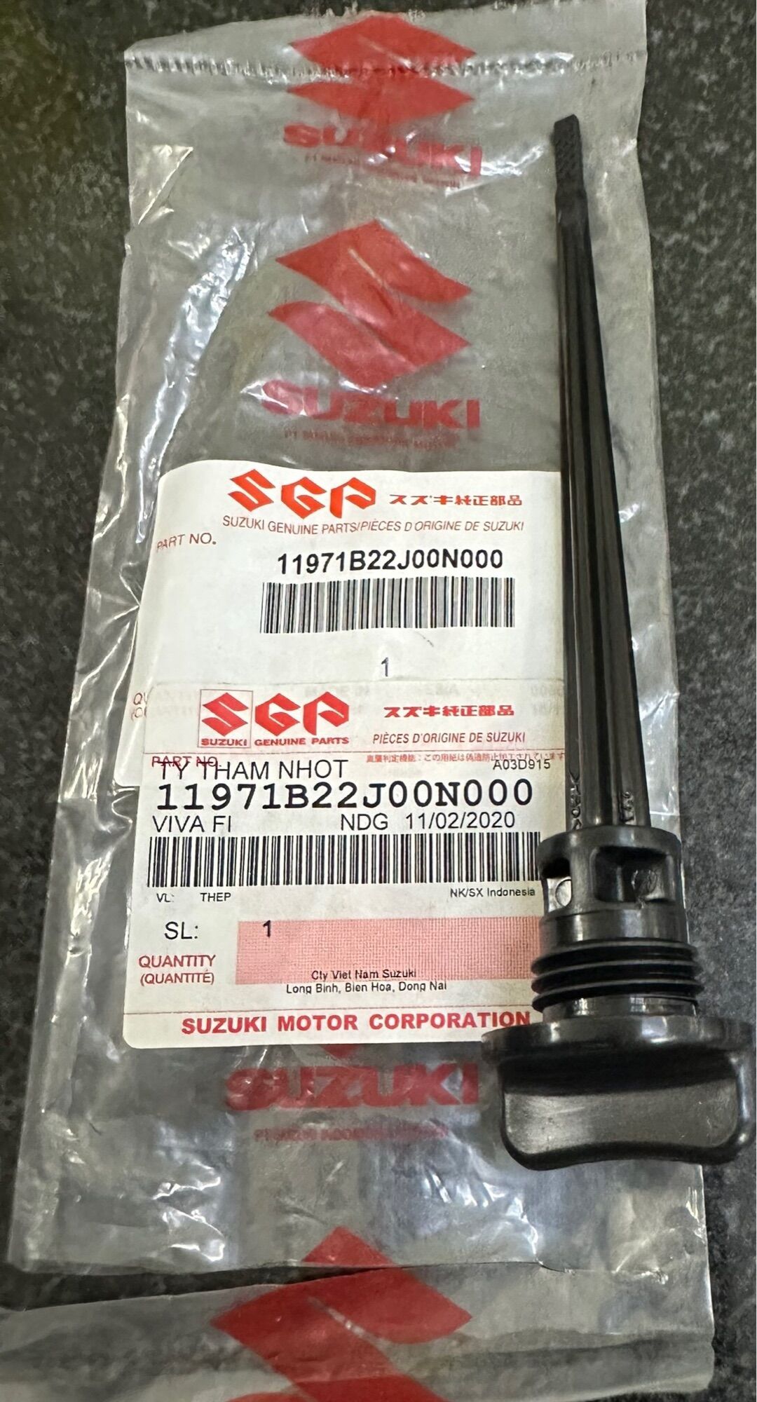 Ty thăm nhớt cho dòng xe viva fi 115