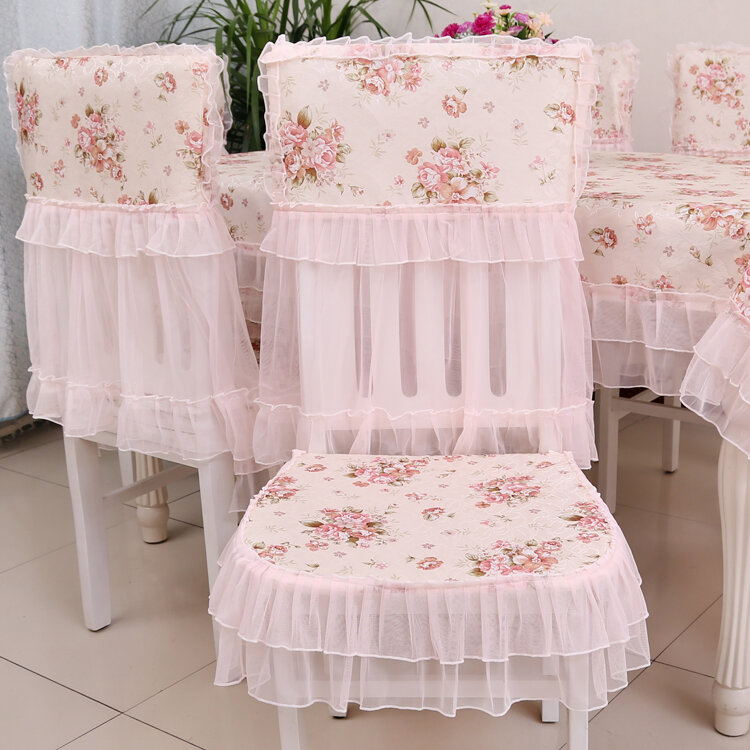 Khăn trải bàn bọc ghế ăn khăn trải bàn ăn ren phong cách điền viên khăn trải bàn ăn khăn trải ghế ăn khăn trải ghế bộ đệm ngồi khăn trải bàn đệm ghế