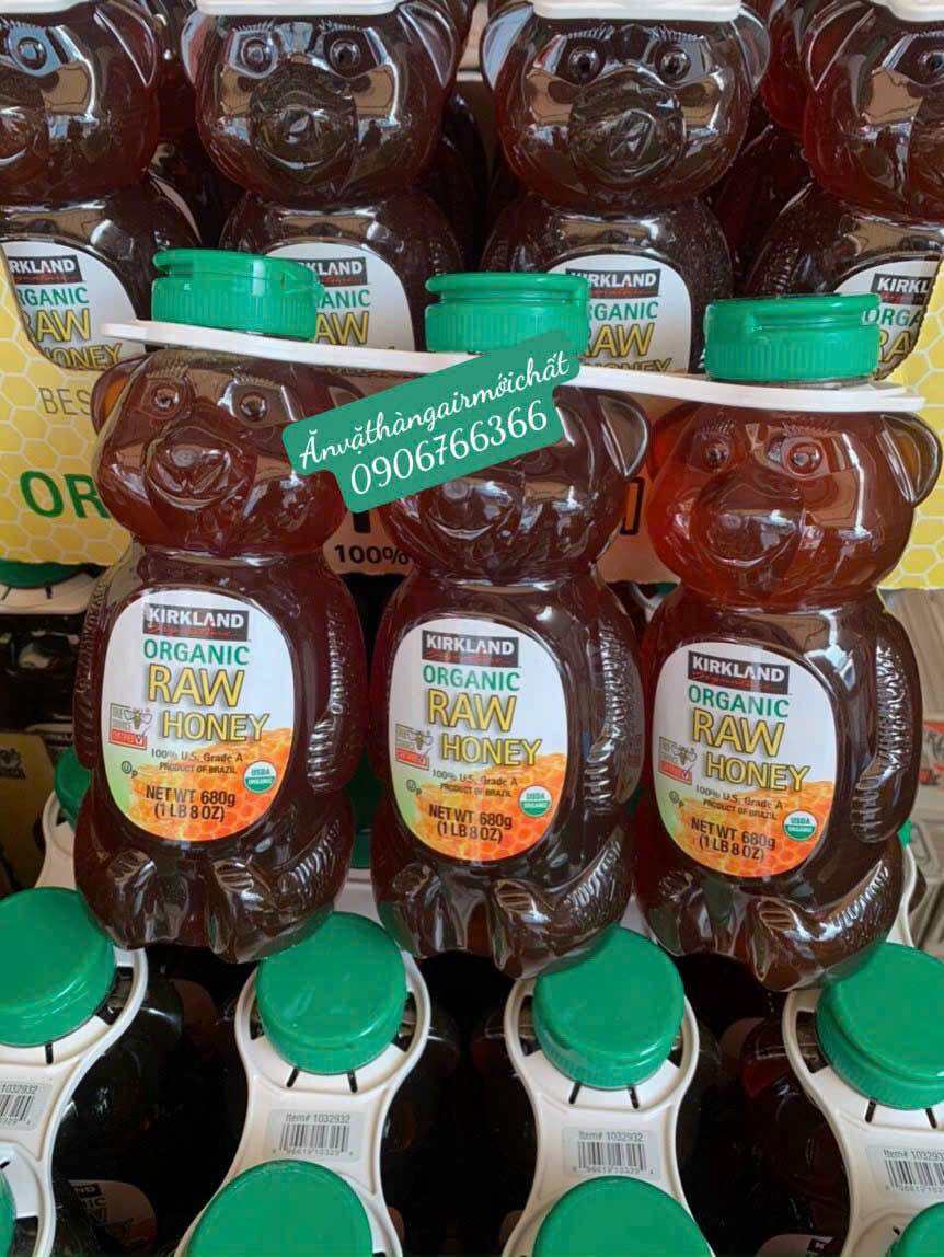 [MỚI NHẤT 02/2026]Mật Ong Hữu Cơ Honey Bear Kirkland Signature 680 Gram