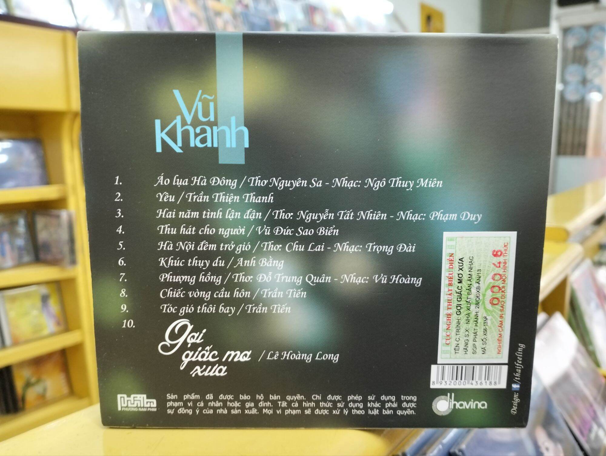 Đĩa CD Vũ Khanh - Gợi giấc mơ xưa