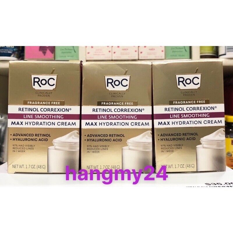 Kem dưỡng ẩm chống lão hóa RoC Retinol Correxion Max Daily Hydration Crème