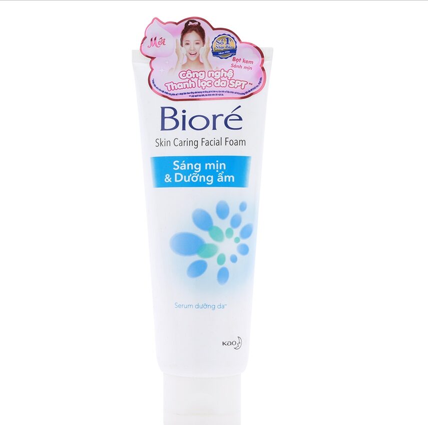 Sữa rửa mặt biore sáng mịn dưỡng ẩm 100g