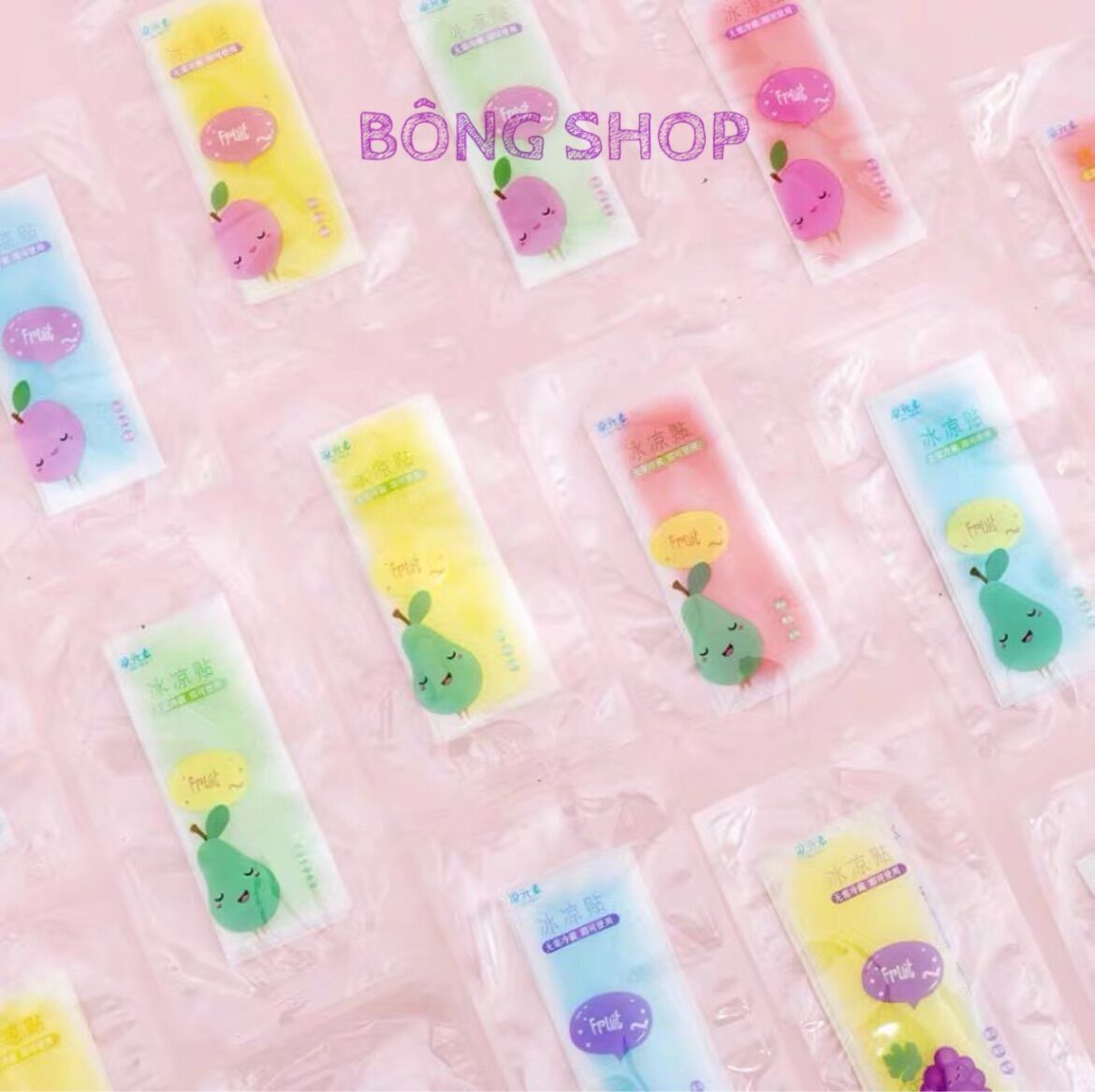 Miếng dán làm mát cơ thể, hạ nhiệt Bông Shop 2 gói 4 miếng