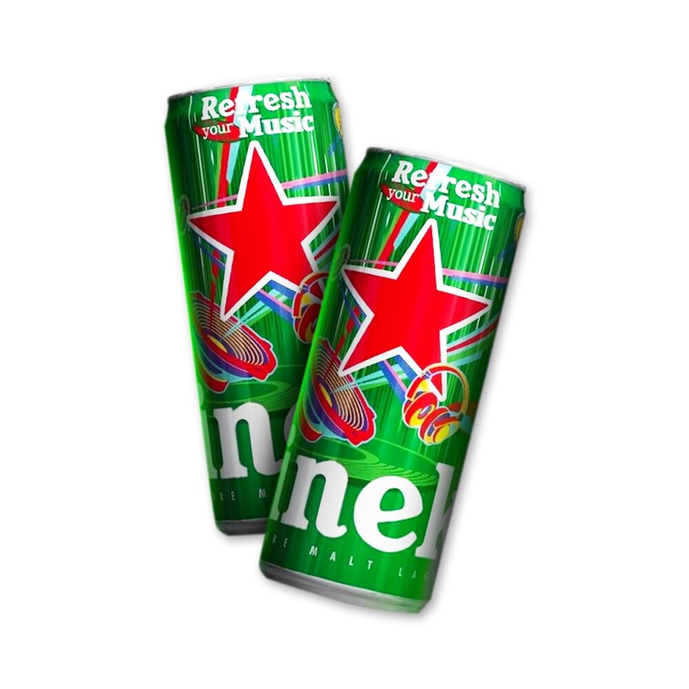 Lốc 2 lon bia Heineken lon 330 ml phiên bản giới hạn