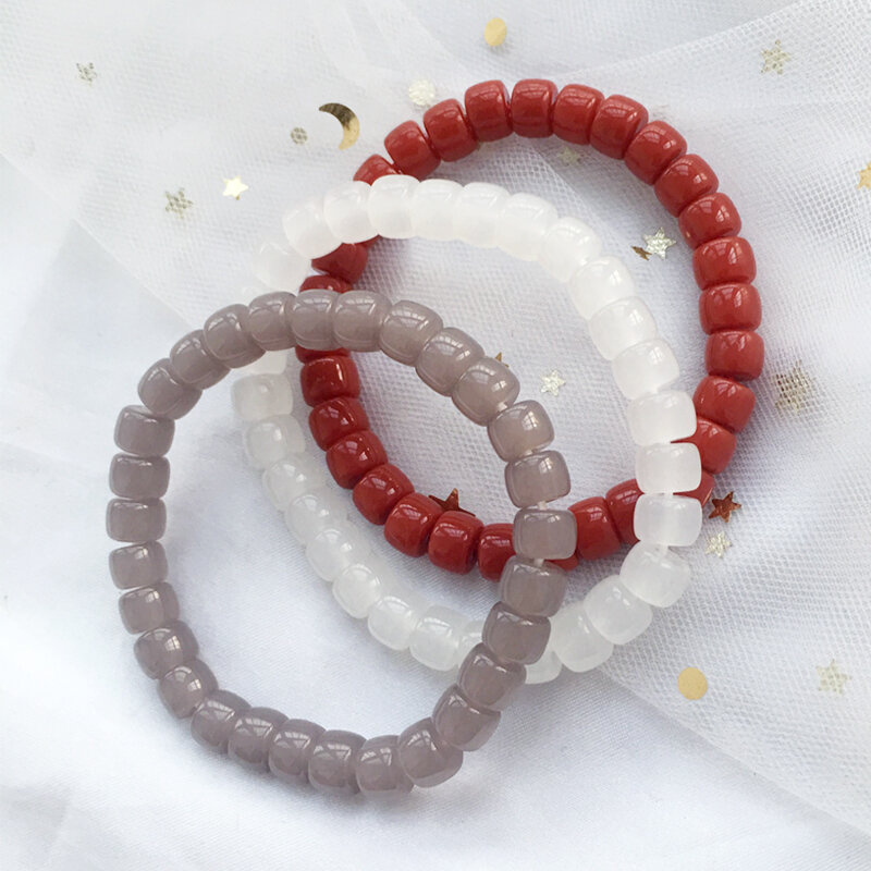 Jian lou hui ma nao Old Beads Single Loop Bracelets WOMEN'S Gray Smokey Violet Material Online Celebrity Glorious Lucky Bracelets Gift