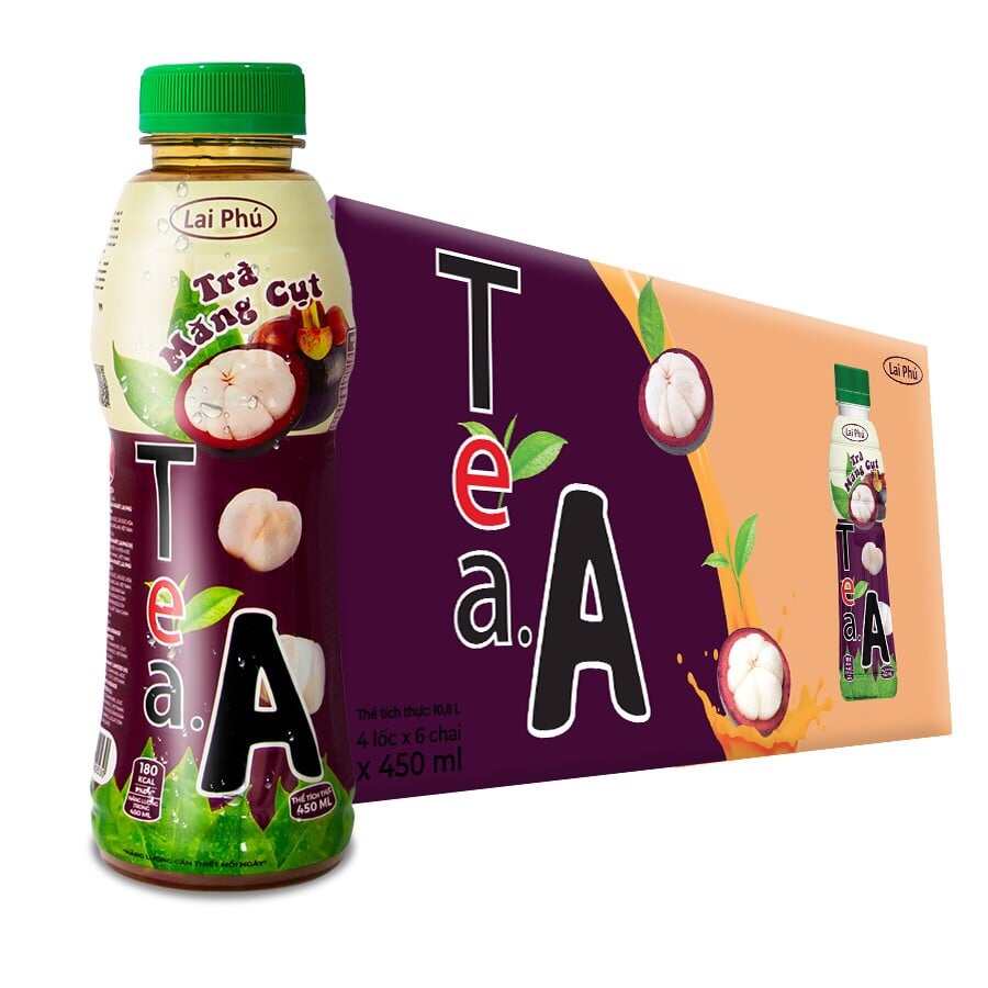 Lốc 6 chai 450ml Trà Trái Cây Tea A Lai Phú
