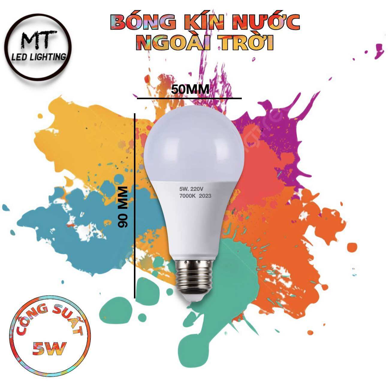 Bóng đèn LED BULB kín nước 3w đến 12w