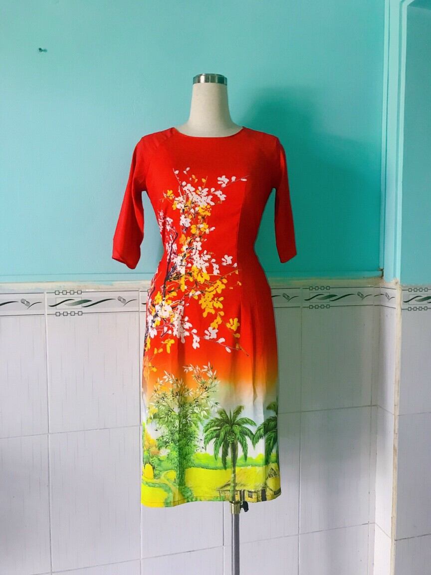 💥 Siêu Khuyến Mãi #  Áo Dài Lụa Hàn Quốc + Quà Tặng