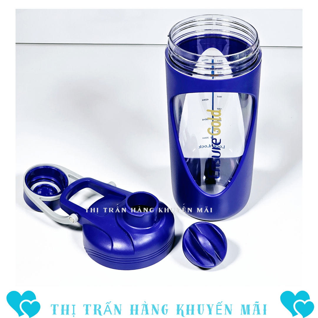 Combo bình nước thể thao 550ml +bình lắc 800ml Lock (Màu ngẫu nhiên)