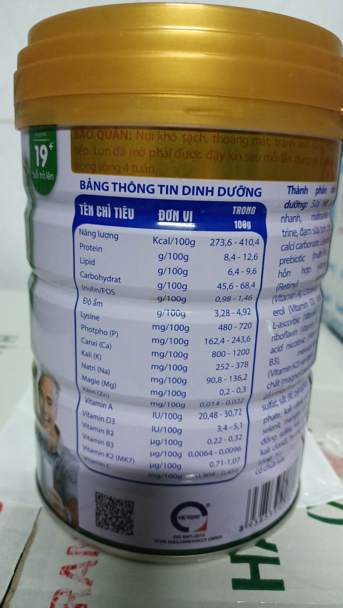 sữa HC milk hi_ canxi 900g