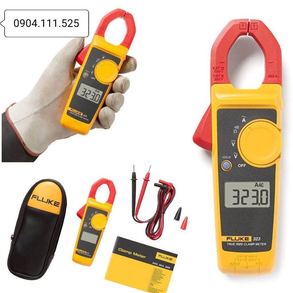 [HCM]Ampe kìm đo dòng AC FLUKE 323 (400A)